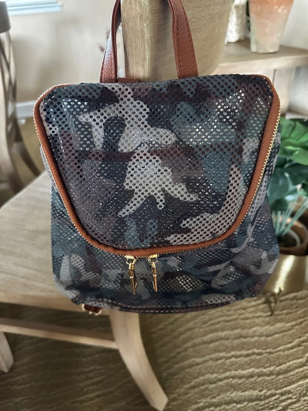 NEW Mesh Backpack Camo Print